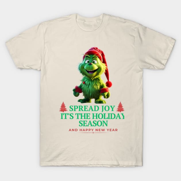 Festive Grinch Delight T-Shirt by MAT JAARAK